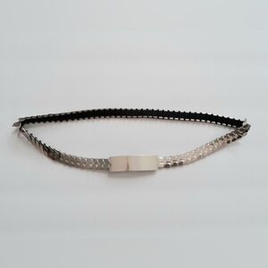 VTG Silver Metal Flip Belt